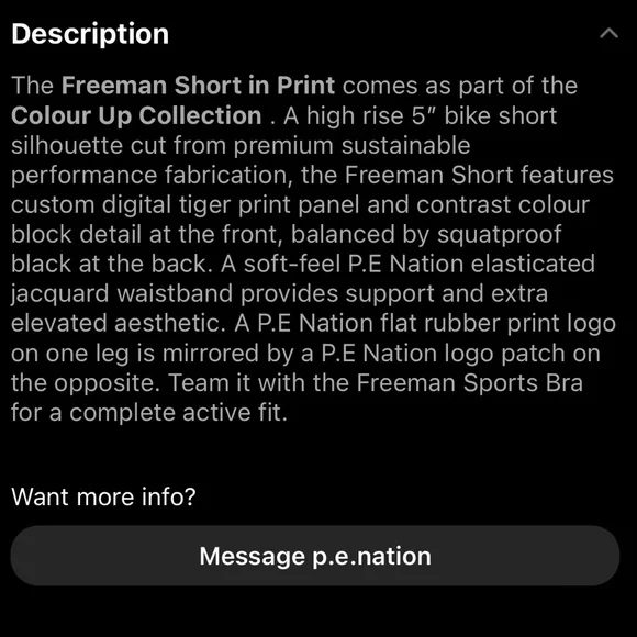 P.E Nation Please see photos . XS with tags comes from pet free smoke free home - Picture 11 of 12